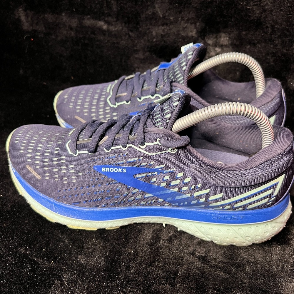 Brooks Ghost 13 1203381B459 Womens 9 Athletic Running Shoes Blue Lace Up Sneaker